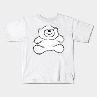 Sitting Smiley Bear Kids T-Shirt